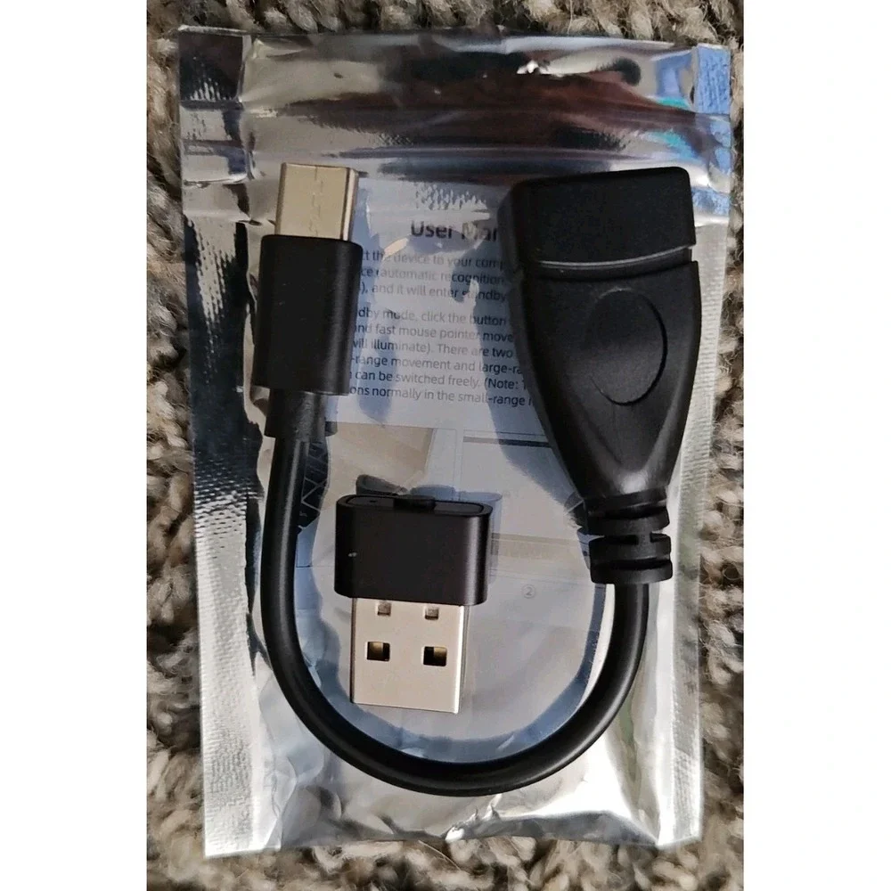 Mouse Jiggler USB-C Undetectable Mouse Mover with On/Off Switch &‎ dongle